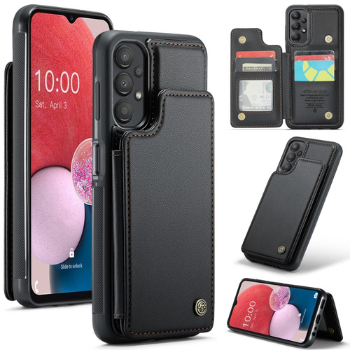 Samsung Galaxy A13 4G CaseMe C22 Card Slots Holder RFID Anti-theft Phone Case - Black