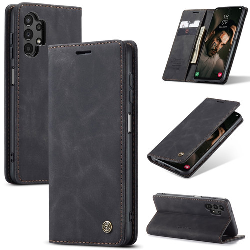 Samsung Galaxy A13 4G/A13 5G/A04S/A04/M13 5G CaseMe 013 Multifunctional Horizontal Flip Leather Phone Case - Black