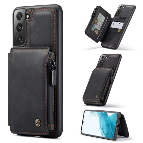 Samsung Galaxy S22 CaseMe C20 Multifunctional Leather Phone Case - Black