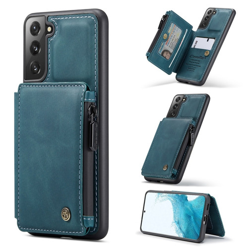 Samsung Galaxy S22 CaseMe C20 Multifunctional Leather Phone Case - Blue