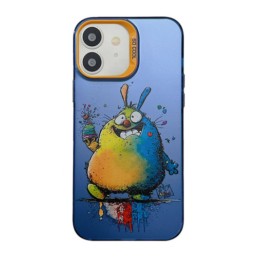 iPhone 12 Cute Animal Pattern Series PC + TPU Phone Case - Totoro