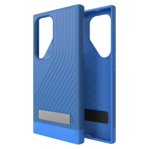 Zagg - Denali Case with Kickstand for Samsung Galaxy S24 Ultra - Cobalt Blue