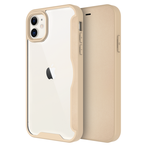 AMPD - TPU / Acrylic Flip Wallet Case for Apple iPhone 11 - Tan