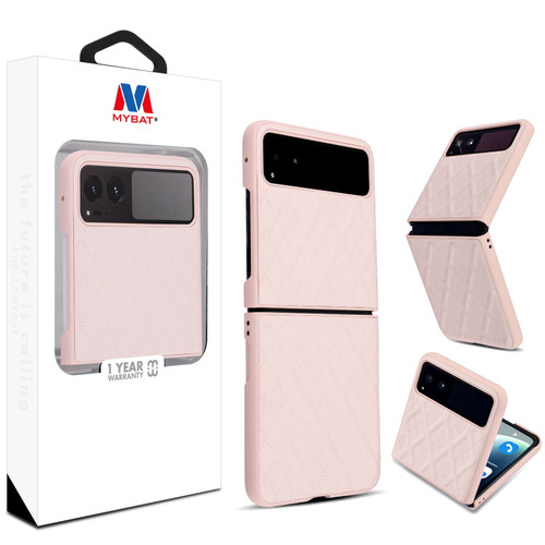 MyBat Leather Protector Case for Motorola razr (2023) - Pink