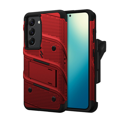 ZIZO BOLT Bundle Galaxy S24 Case with TempeRed Glass - Red