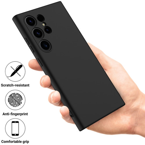 Samsung Cases - Galaxy S24 Ultra Cases Liquid Silicone Silicone Black