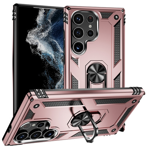 Samsung Galaxy S24 Ultra 5G Shockproof TPU + PC Phone Case - Rose Gold