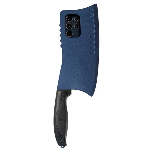 Samsung Galaxy S24 Ultra 5G Simulated Kitchen Knife TPU + PC Phone Case - Blue