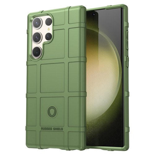Samsung Galaxy S24 Ultra Full Coverage Shockproof TPU Phone Case - Army Green