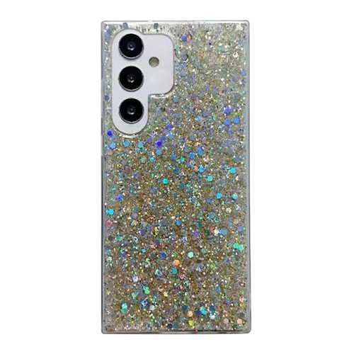 Samsung Galaxy S24+ 5G Glitter Sequins Epoxy TPU Phone Case - Gold