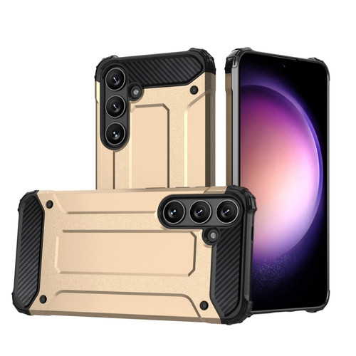 Samsung Galaxy S24+ 5G Magic Armor TPU + PC Phone Case - Gold