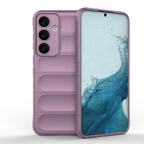 Samsung Galaxy S24+ 5G Magic Shield TPU + Flannel Phone Case - Purple