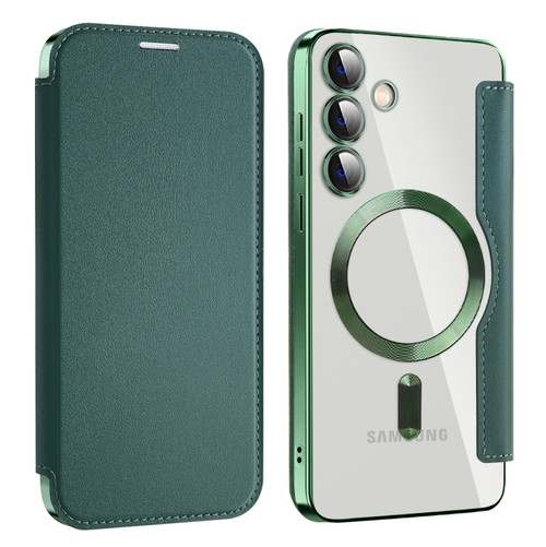 Samsung Cases - Galaxy S24+ Cases Leather Magnetic Magsafe RFID Purple