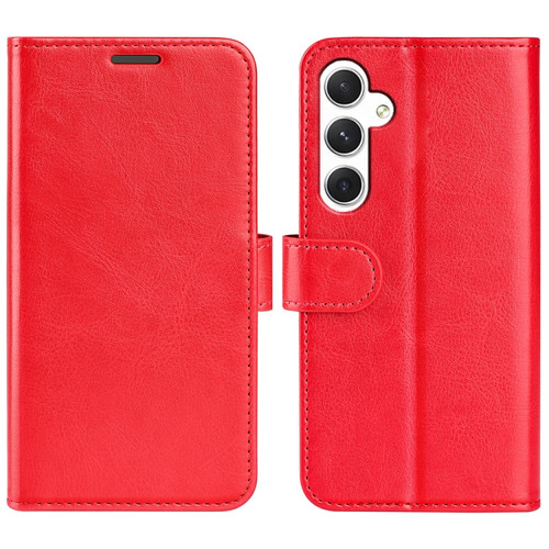 Samsung Galaxy S24+ 5G R64 Texture Horizontal Flip Leather Phone Case - Red