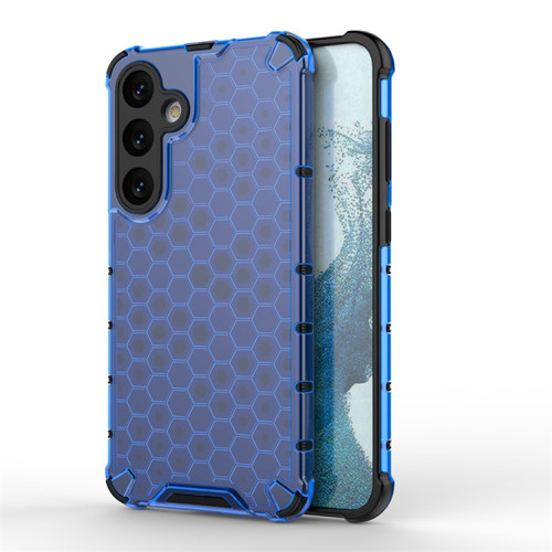 Samsung Galaxy S24+ 5G Shockproof Honeycomb Phone Case - Blue