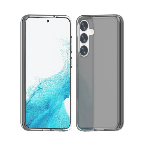 Samsung Galaxy S24+ 5G Shockproof Terminator Glitter Powder Phone Case - Transparent Black