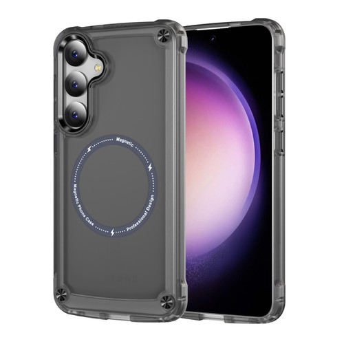 Samsung Galaxy S24+ 5G Skin Feel TPU + PC MagSafe Magnetic Phone Case - Transparent Black