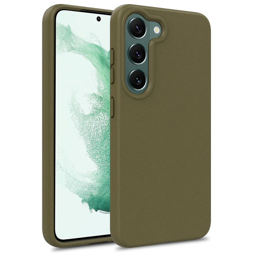 Samsung Galaxy S24+ 5G Wheat Straw Material + TPU Phone Case - Army Green