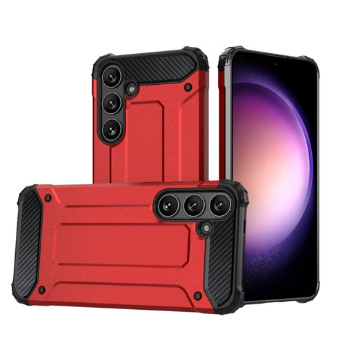 Samsung Galaxy S24 5G Magic Armor TPU + PC Phone Case - Red