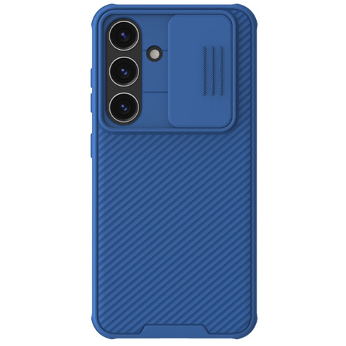 Samsung Galaxy S24 5G NILLKIN Black Mirror Pro Series Camshield PC Phone Case - Blue