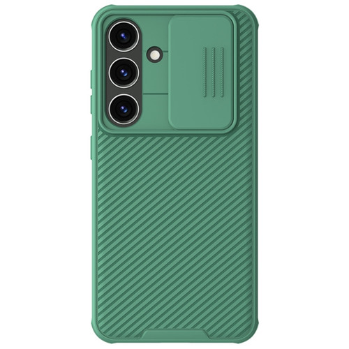 Samsung Galaxy S24 5G NILLKIN Black Mirror Pro Series Camshield PC Phone Case - Green