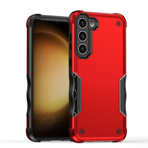 Samsung Galaxy S24 5G Non-slip Shockproof Armor Phone Case - Red