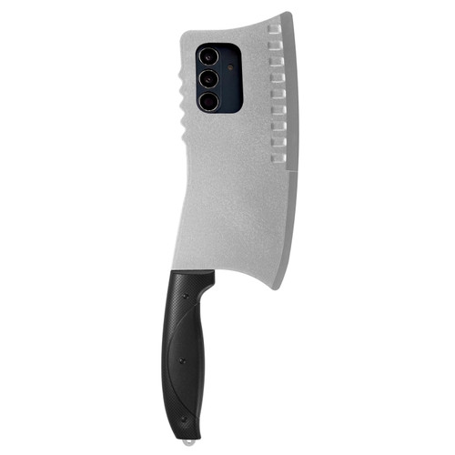 Samsung Galaxy S24 5G Simulated Kitchen Knife TPU + PC Phone Case - Silver