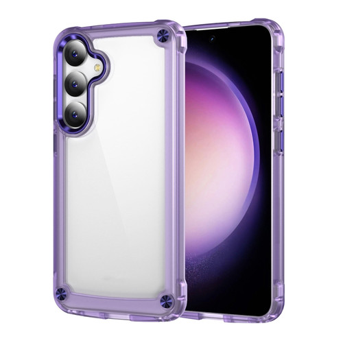 Samsung Galaxy S24 5G Skin Feel TPU + PC Phone Case - Transparent Purple