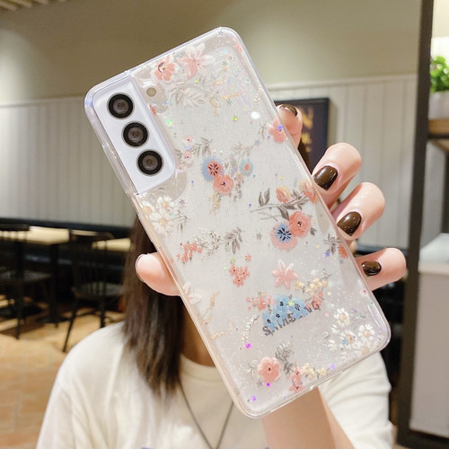 Samsung Galaxy A14 5G Fresh Small Floral Epoxy TPU Phone Case - D01 Beautiful Bouquet