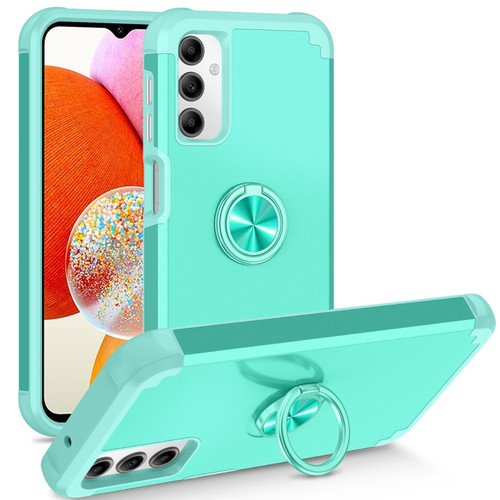 Samsung Galaxy A14 5G L2 Rotating Ring Holder Magnetic Phone Case - Mint Green