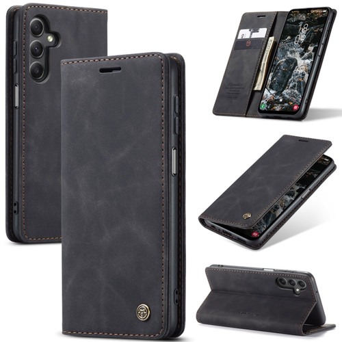 Samsung Galaxy A25 5G CaseMe 013 Multifunctional Horizontal Flip Leather Phone Case - Black