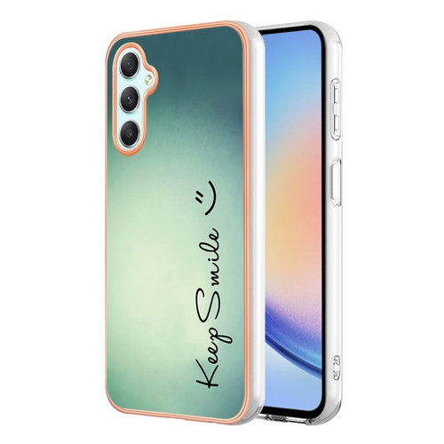 Samsung Galaxy A25 5G Electroplating Marble Dual-side IMD Phone Case - Smile