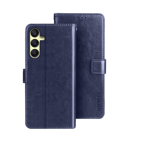 Samsung Galaxy A25 5G idewei Crazy Horse Texture Leather Phone Case - Blue