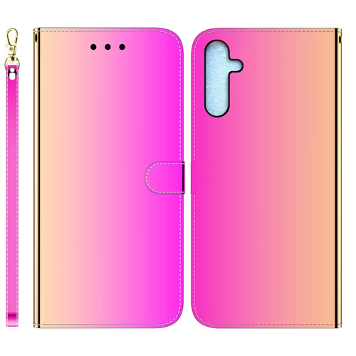 Samsung Galaxy A25 5G Imitated Mirror Surface Leather Phone Case - Gradient Color