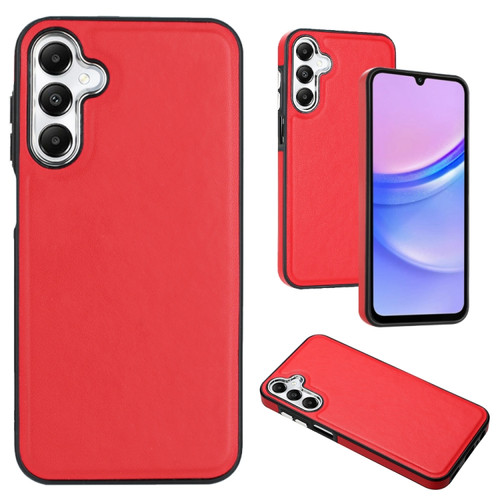 Samsung Galaxy A25 5G Leather Texture Full Coverage Phone Case - Red