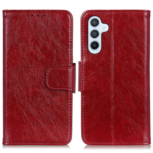 Samsung Galaxy A25 5G Nappa Texture Leather Phone Case - Red