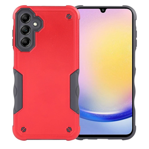 Samsung Galaxy A25 5G Non-slip Shockproof Armor Phone Case - Red