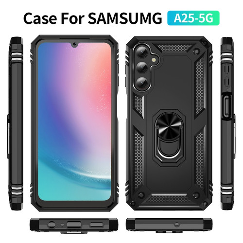 Samsung Cases - Galaxy A25 5G Cases Holder Shock Shockproof TPU Black