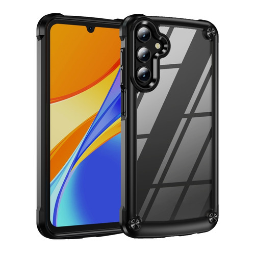 Samsung Galaxy A25 5G TPU + PC Lens Protection Phone Case - Black