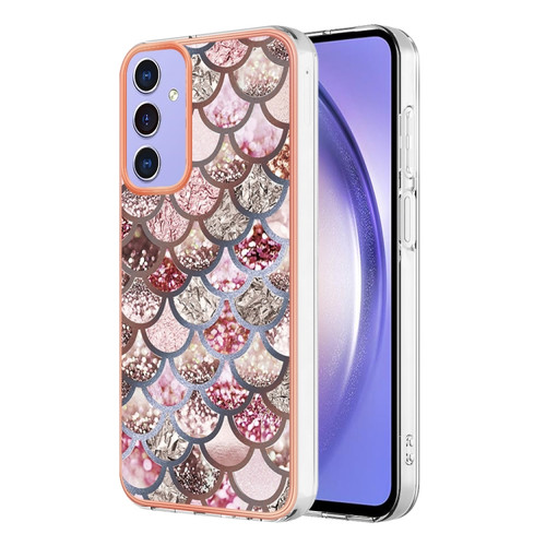 Samsung Galaxy A15 5G Electroplating IMD TPU Phone Case - Pink Scales