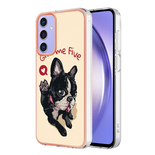 Samsung Galaxy A15 5G Electroplating Marble Dual-side IMD Phone Case - Lucky Dog