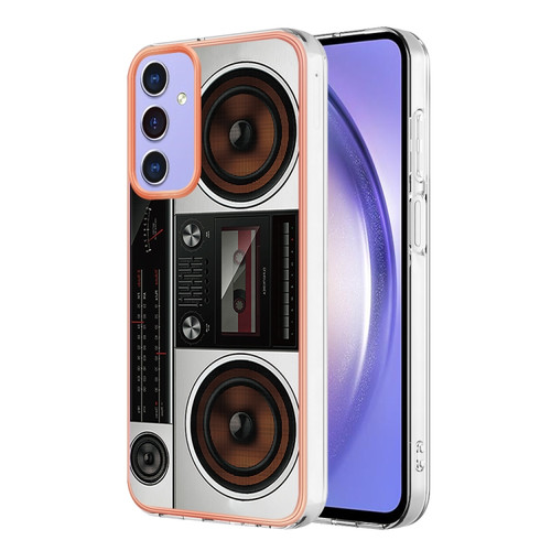 Samsung Galaxy A15 5G Electroplating Marble Dual-side IMD Phone Case - Retro Radio