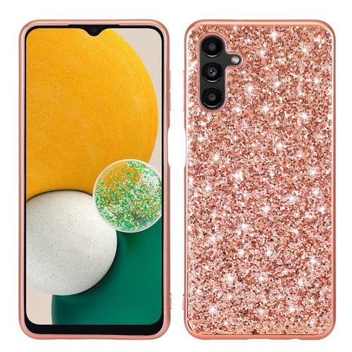 Samsung Galaxy A15 5G Glitter Powder TPU Phone Case - Rose Gold