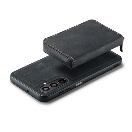 Samsung Cases - Galaxy A15 5G Cases Flip Leather Magnetic Zipper Black