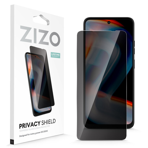 ZIZO PRIVACY Tempered Glass Screen Protector for Moto G Power 5G (2024) - Privacy