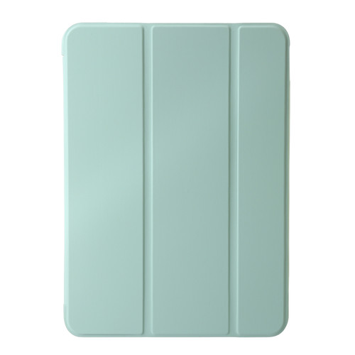 iPad Pro 11 2024 Three-fold Holder Flip Tablet Leather Case - Mint