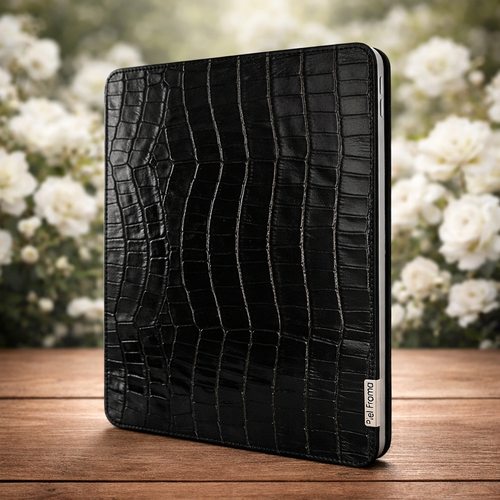Piel Frama Black Crocodile FramaSlim Leather Case for iPad Pro 13-inch (2024-2025)