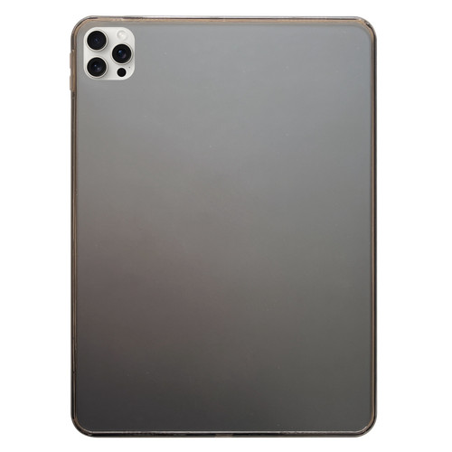 iPad Pro 13 2024 Skin-feeling Crystal Clear Acrylic Tablet Case - Black