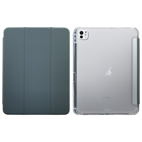 iPad Pro 11 2024 3-folding Electric Pressed Skin Texture Leather