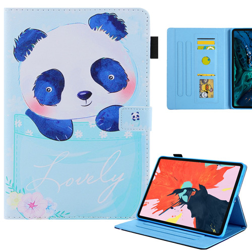 iPad Pro 11 2024 Colored Drawing Leather Smart Tablet Case - Cute